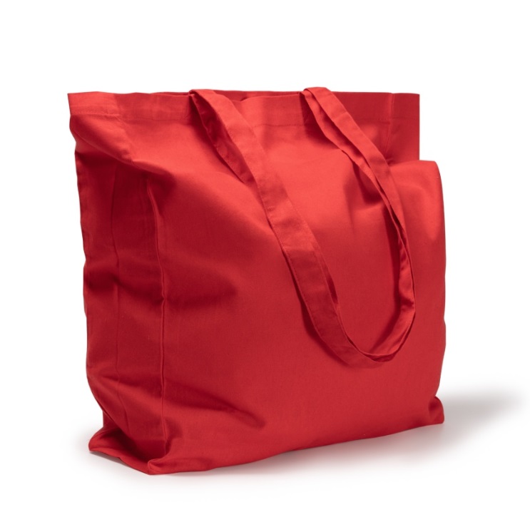 Cotton Bag with a Sewn-in Bottom and Side Panels for Printing
